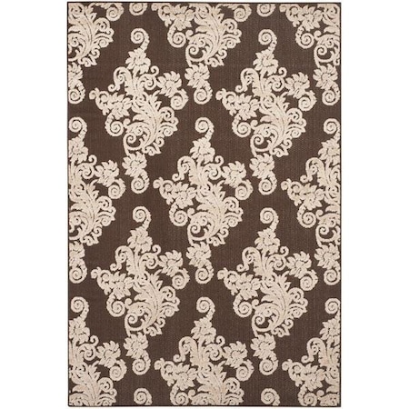 Safavieh Cottage Power Loomed Rectangle Rug- Brown - Beige- 8 x 11 ft. 2 in. COT909D-8